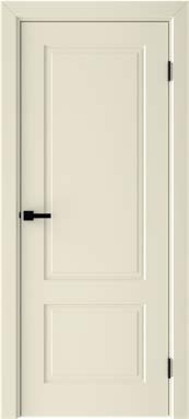 MDF Door R2 with PVC coating 80x205cm / 90x205cm  (Light Gray) (White) (Vanilla)